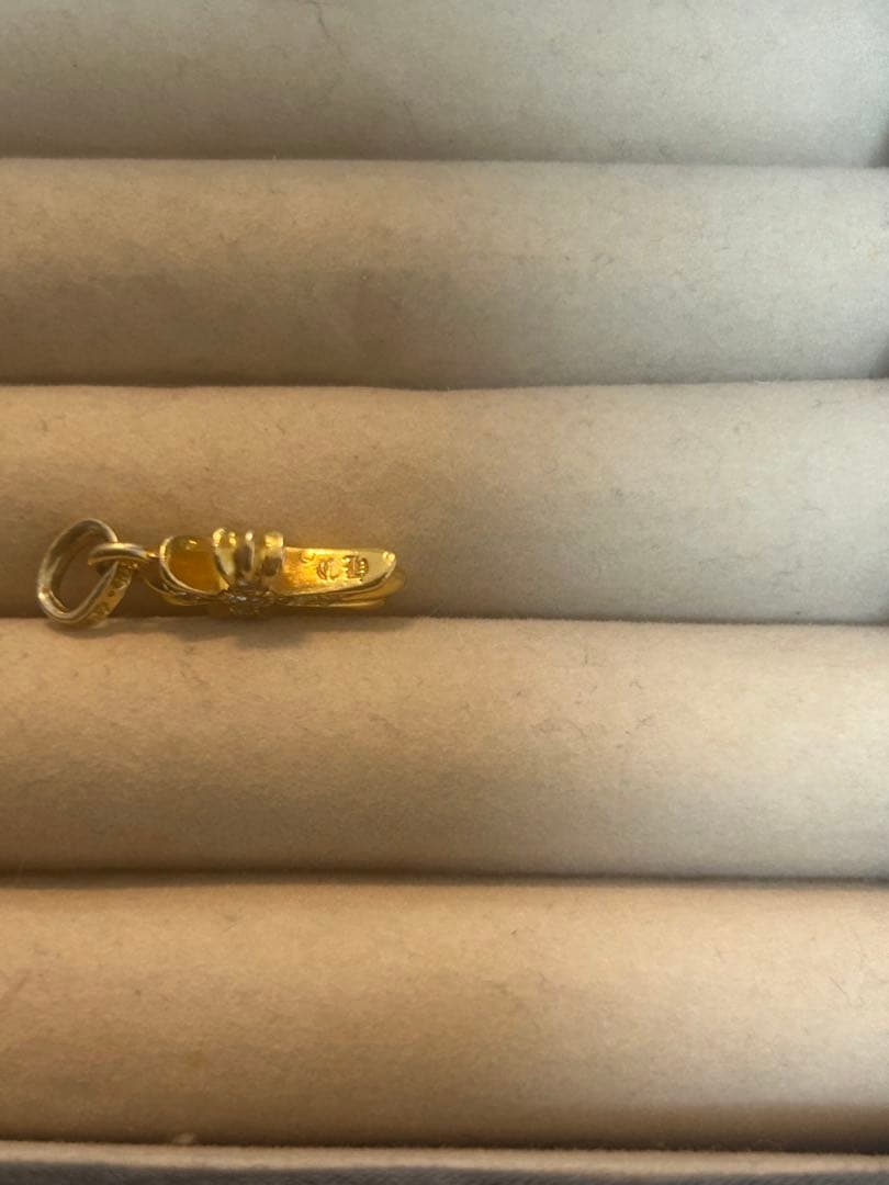 クロムハーツCHクロスベビーファットチャーム22K withパヴェダイヤモンド