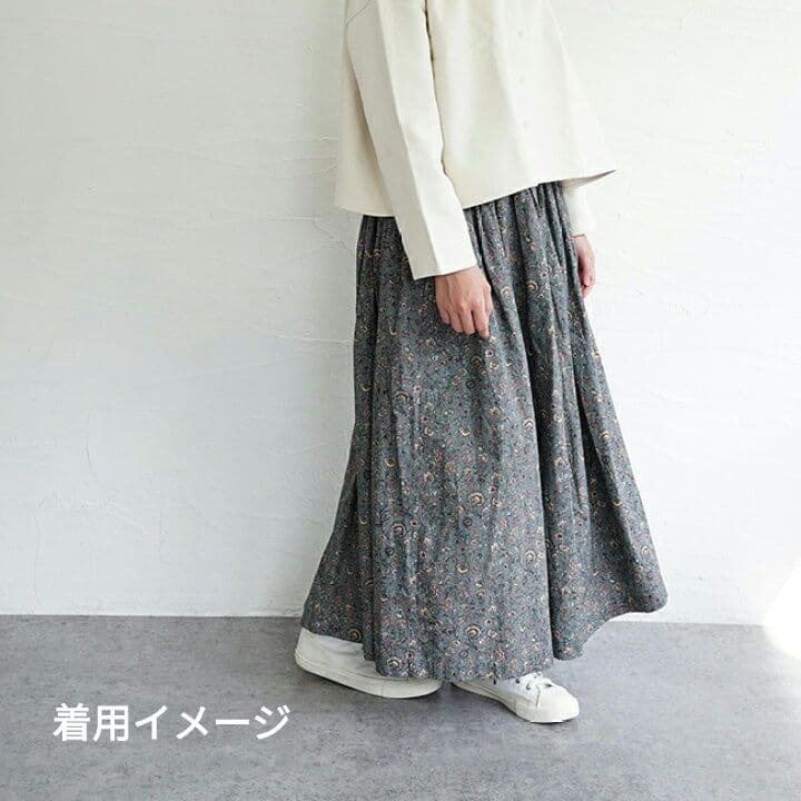 極美品 SOIL 40'S POPLIN FLOWER PRINT SKIRT