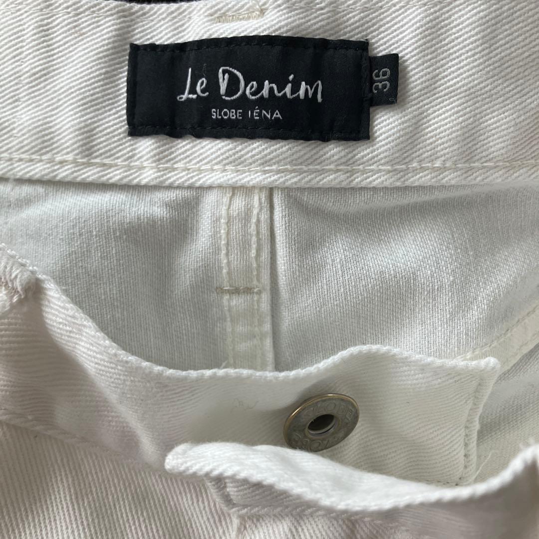 スローブイエナ　LE DENIM カーブバギーデニムパンツ36