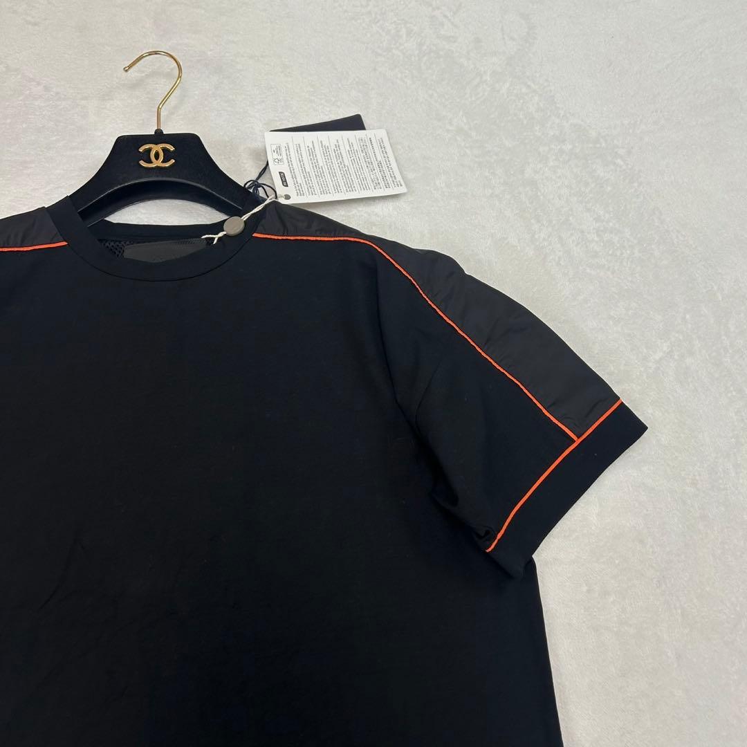 J219 新品未使 タグ付き M プラダ 三角ロゴ イタリア製 Tシャツ メンズ