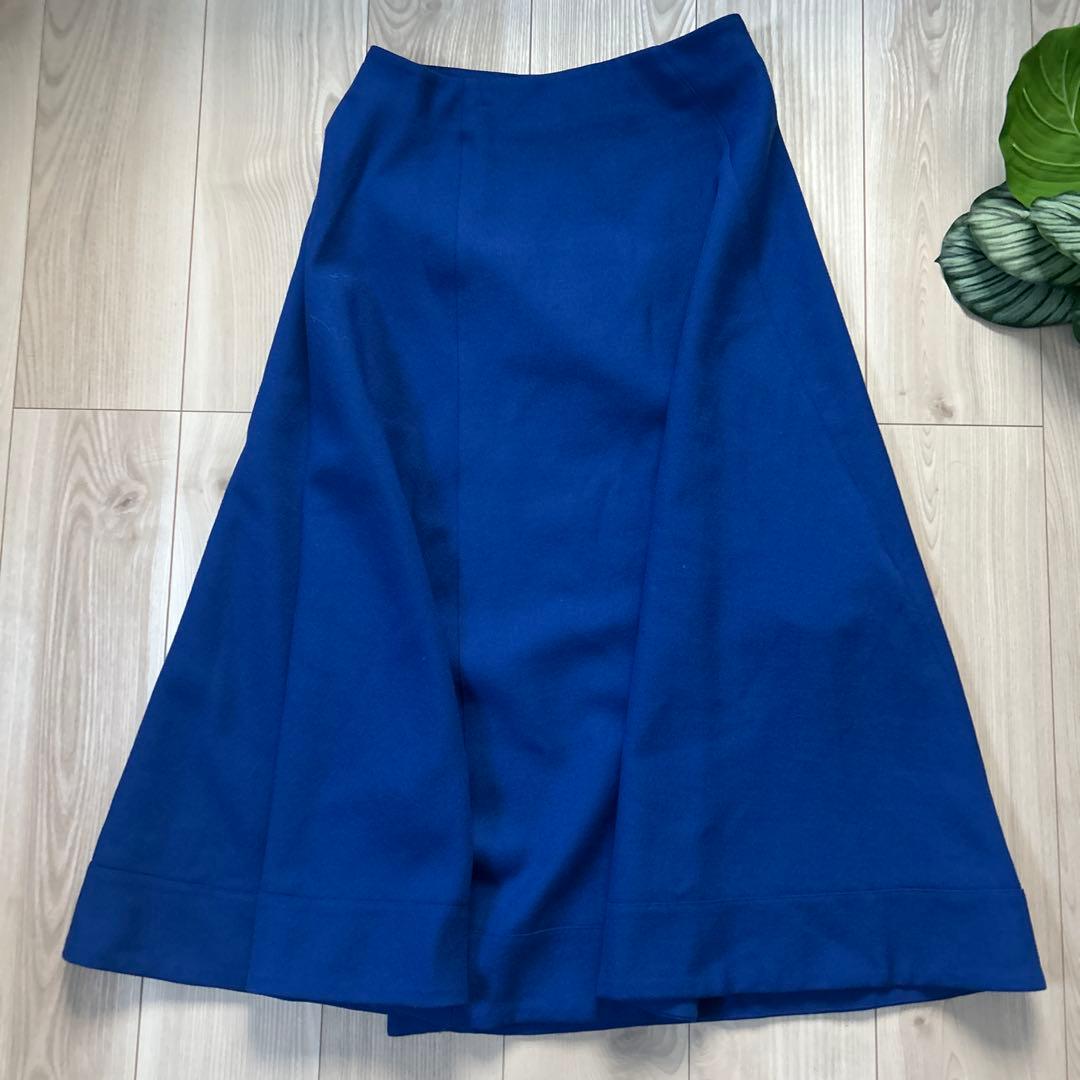 美品＊VERMEIL par iena ウール100% フレア　ロングスカート