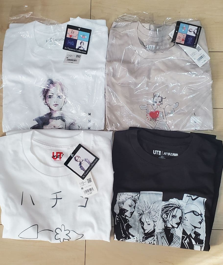 新品未使用 UNIQLO×矢沢あい NANA Tシャツ 4枚セット