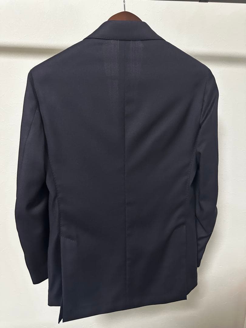 【LARDINI】ホップサック ネイビー ジャケット 46
