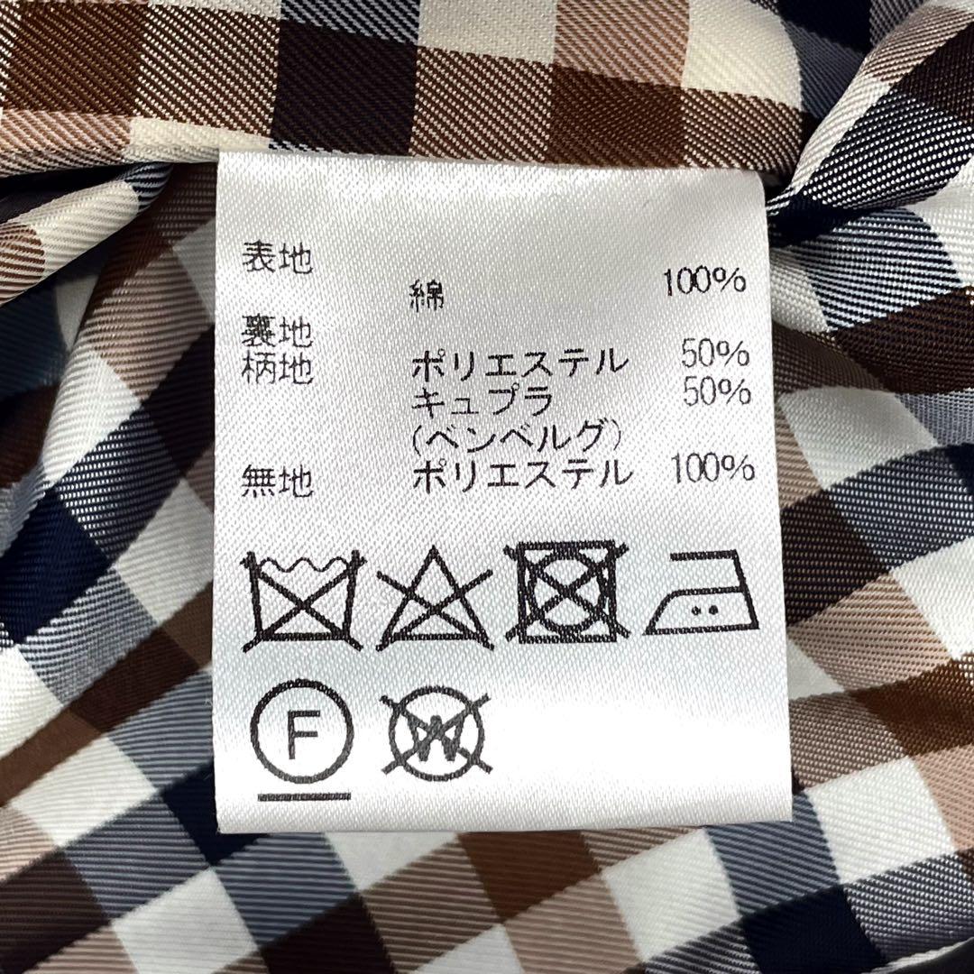 現行 定価94600円 アクアスキュータム タイプライターシングルトレンチコート