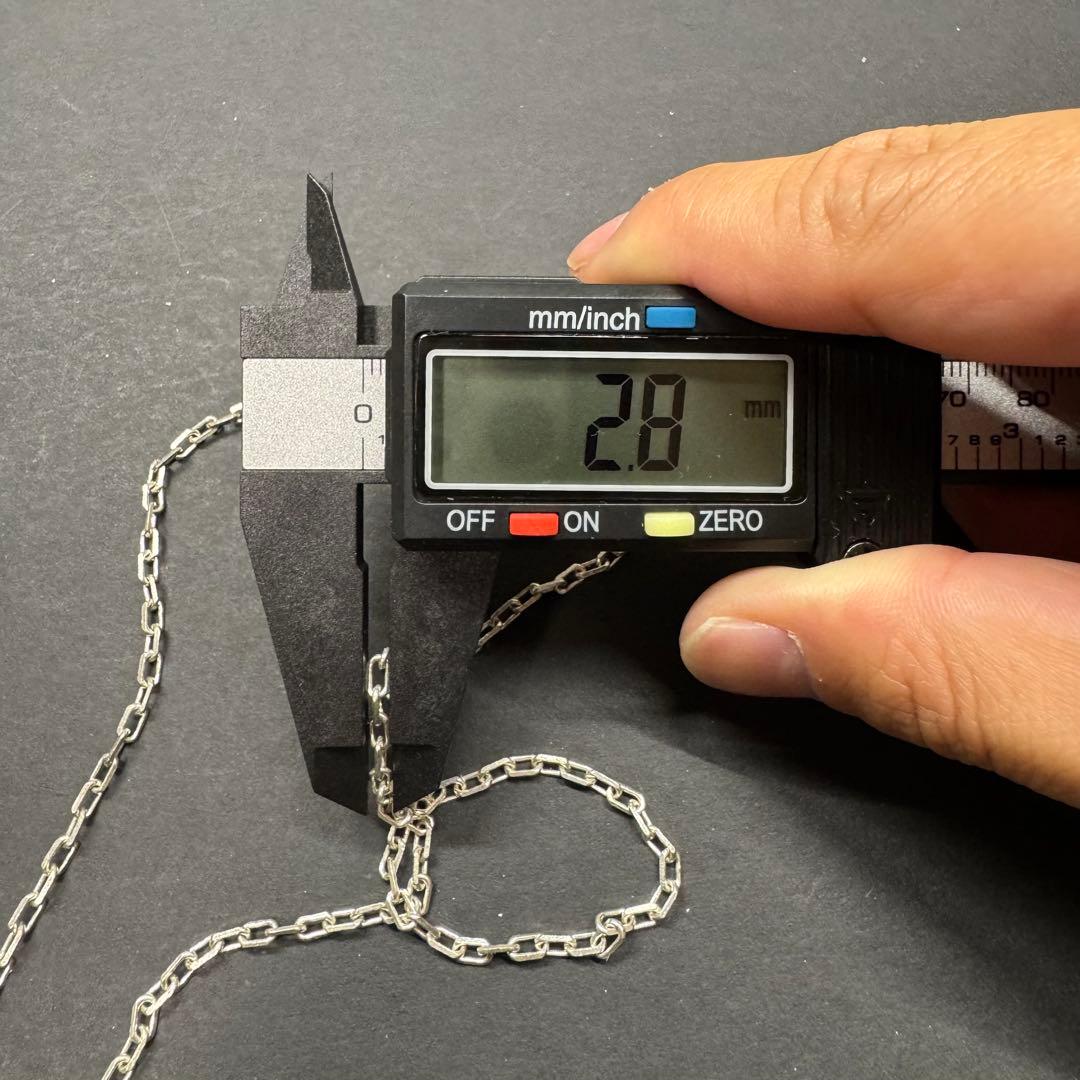 【太め 50㎝ イタリア製】太角チェーン ネックレス silver925