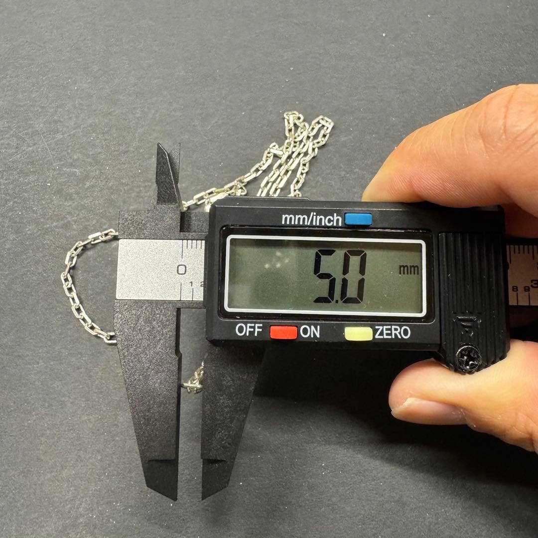 【太め 50㎝ イタリア製】太角チェーン ネックレス silver925