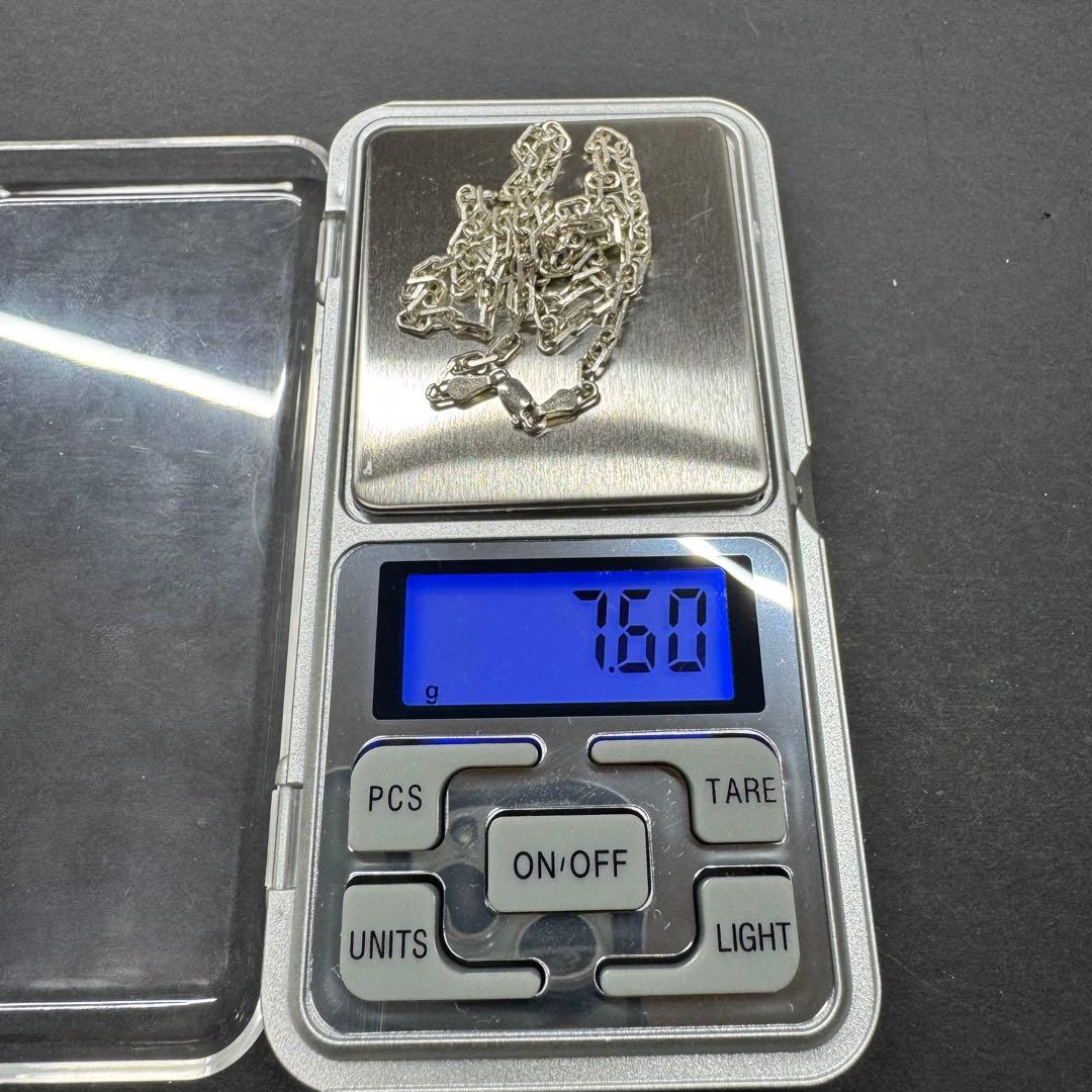 【太め 50㎝ イタリア製】太角チェーン ネックレス silver925