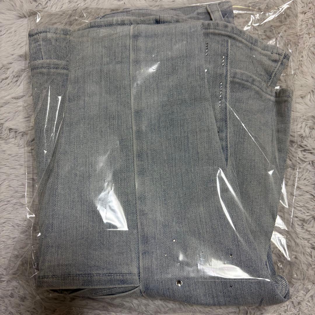Darich ダーリッチ ドロップビジューフレアデニムパンツ　 S