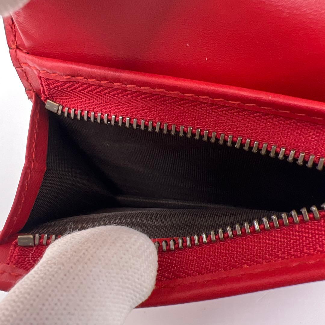 ✨美品✨ グッチ　二つ折り財布 チェリー　さくらんぼ PVC GGスプリーム