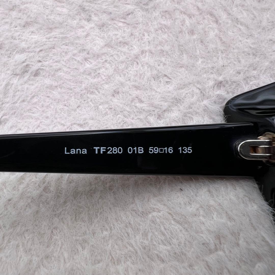 極美品✨TOM FORD Lana TF280 01B 黒 サングラス