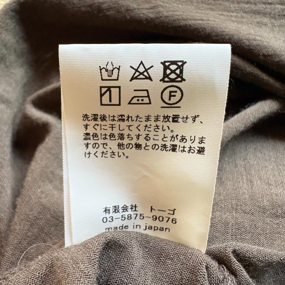nonnotte タンクトップ ウール100% olive brown サイズ4