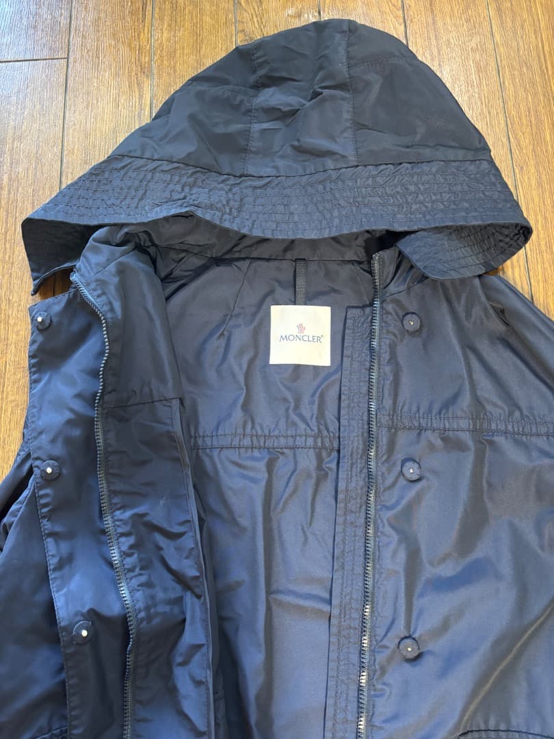 MONCLER モッズコート　ネイビー　美品　3
