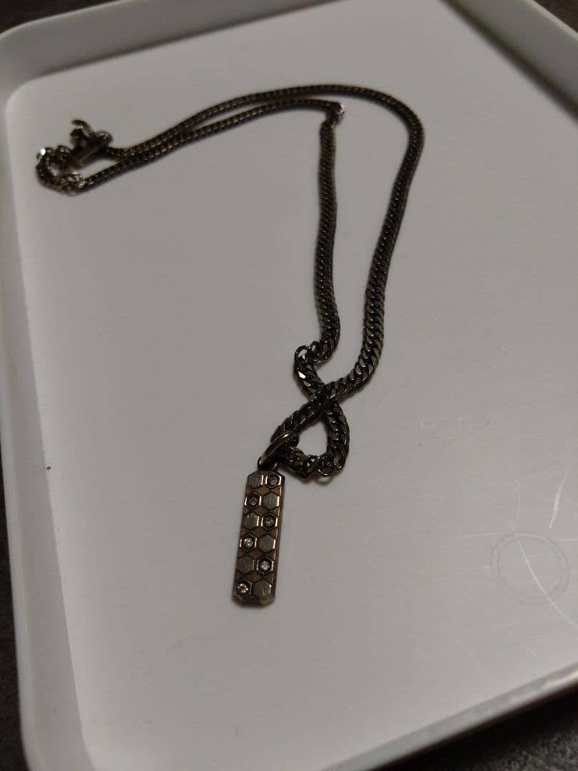 喜平ネックレス ゲルマニウム ダイヤモンド0.12ct GⅡW32