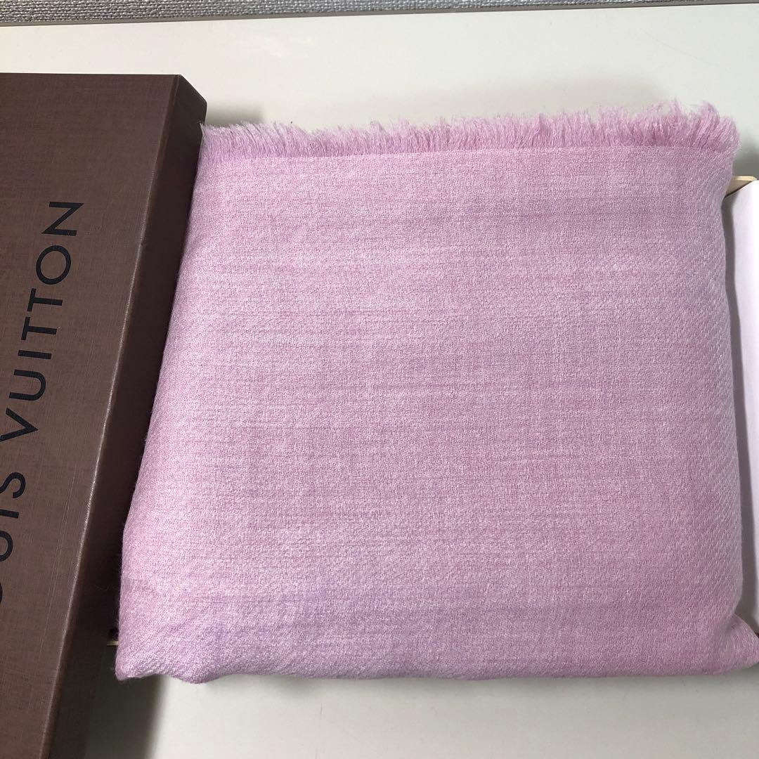 【レア美品】LOUIS VUITTON 大判ストール パープル系