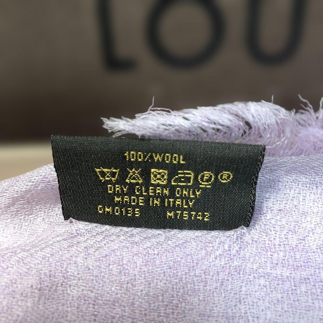 【レア美品】LOUIS VUITTON 大判ストール パープル系