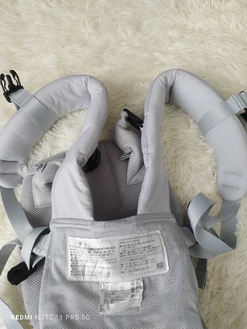 未使用近】angelette Quattro Air 3.2 抱っこひも　グレー