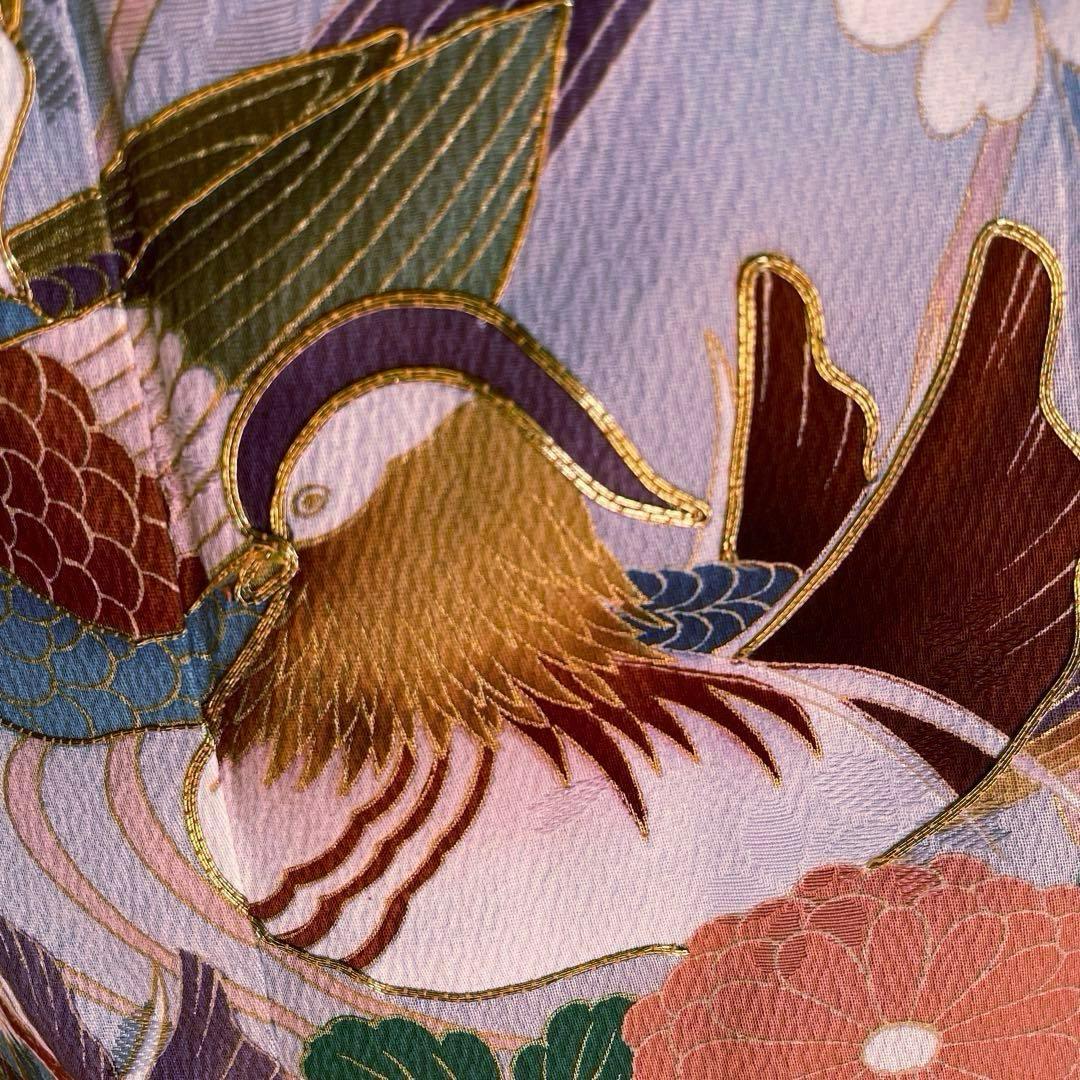 振袖フルセット　刺繍　暈し染め友禅　成人式振袖　振袖　裄丈68 ピンク