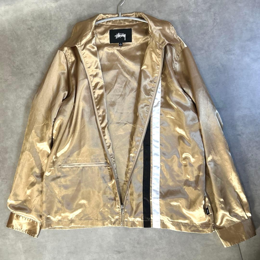 【希少】Lサイズ Stüssy ステューシー サテン レーシング ジャケット