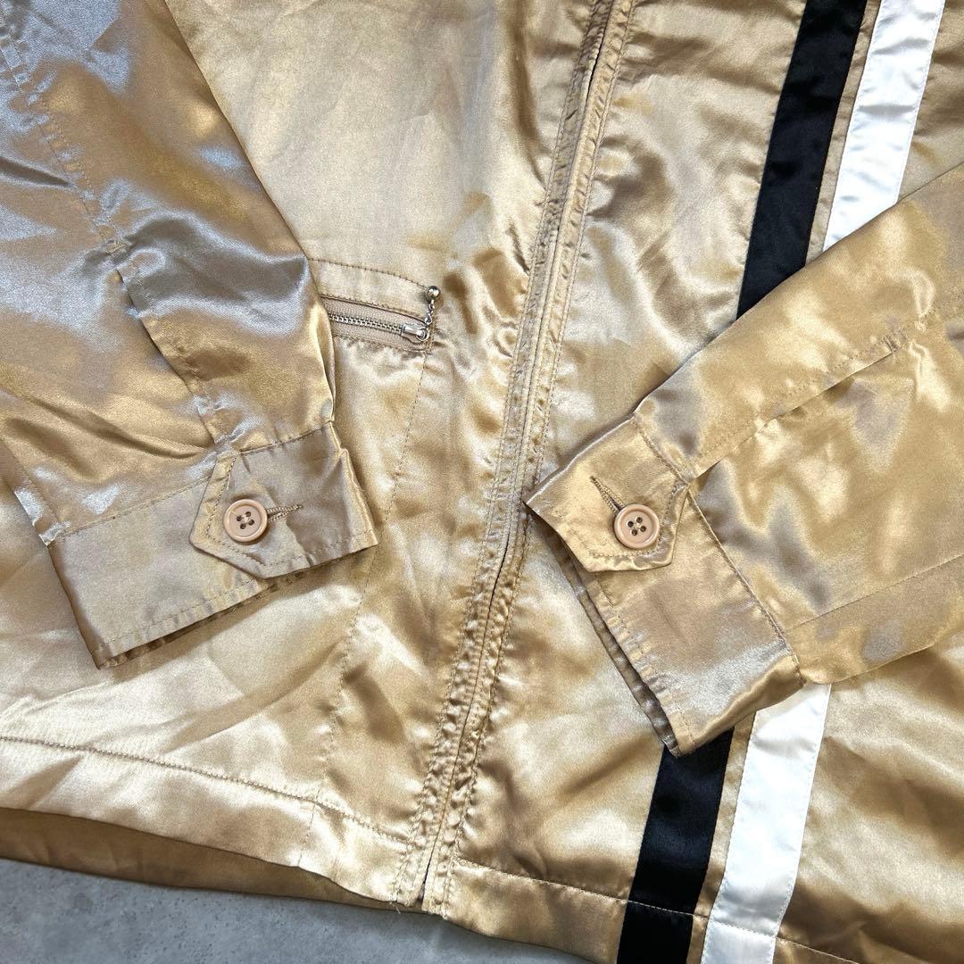 【希少】Lサイズ Stüssy ステューシー サテン レーシング ジャケット