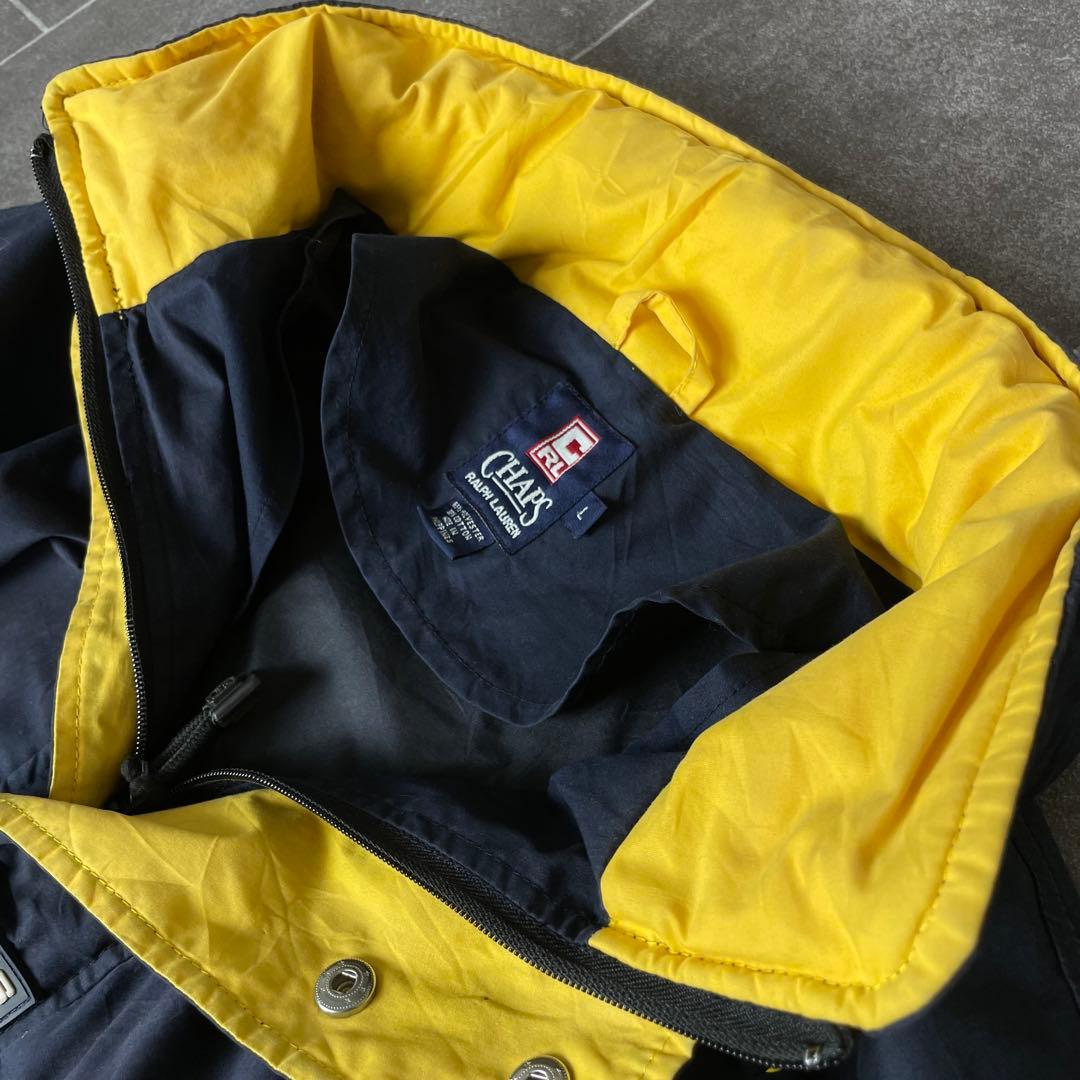 -00s y2k Chaps Ralph Lauren アノラックブルゾン 紺黄