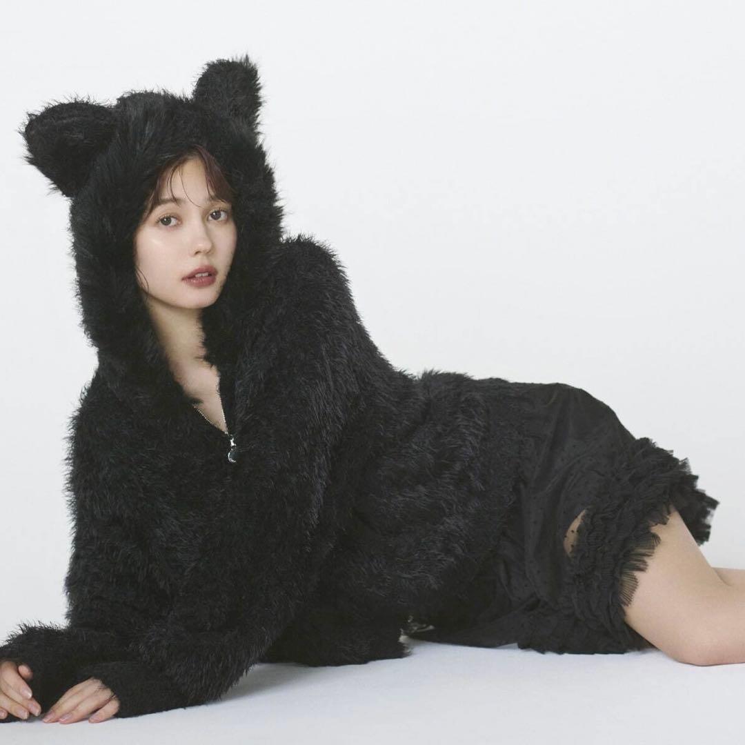 【新品】SNIDEL  ハロウィン 黒猫 フリル チュールショートパンツ