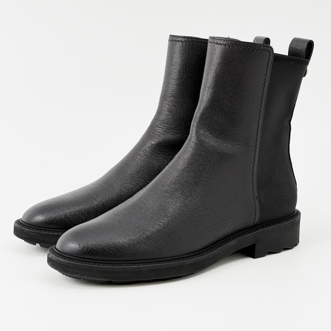 定価17万【極美品】フェラガモ サイドゴアブーツ　バックロゴ 背面ロゴ 24㎝