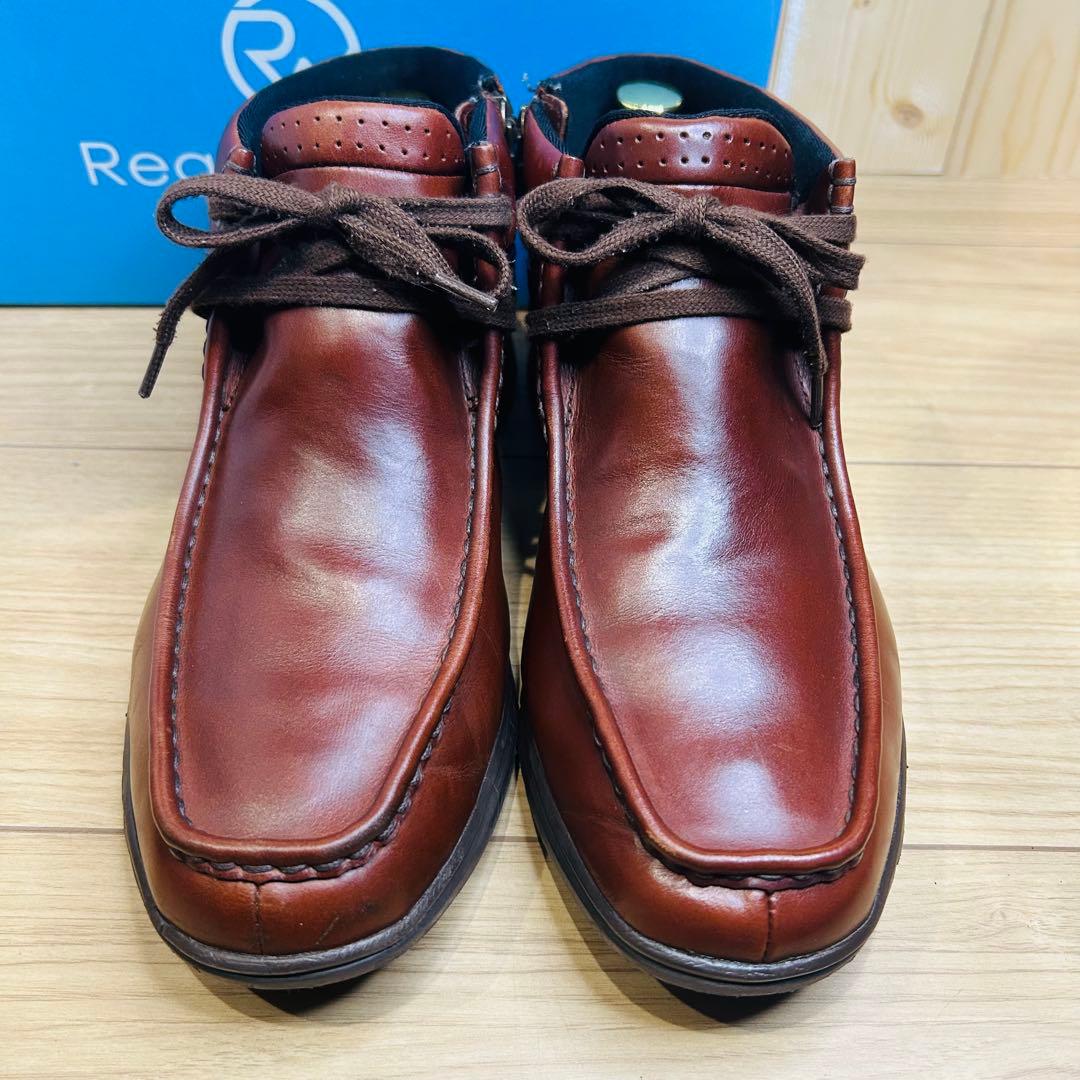 Regal Walker 222W モカシンブーツ サイドジップ ブラウン 25