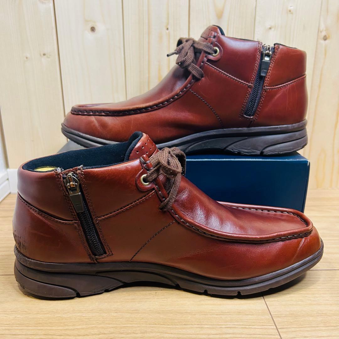 Regal Walker 222W モカシンブーツ サイドジップ ブラウン 25