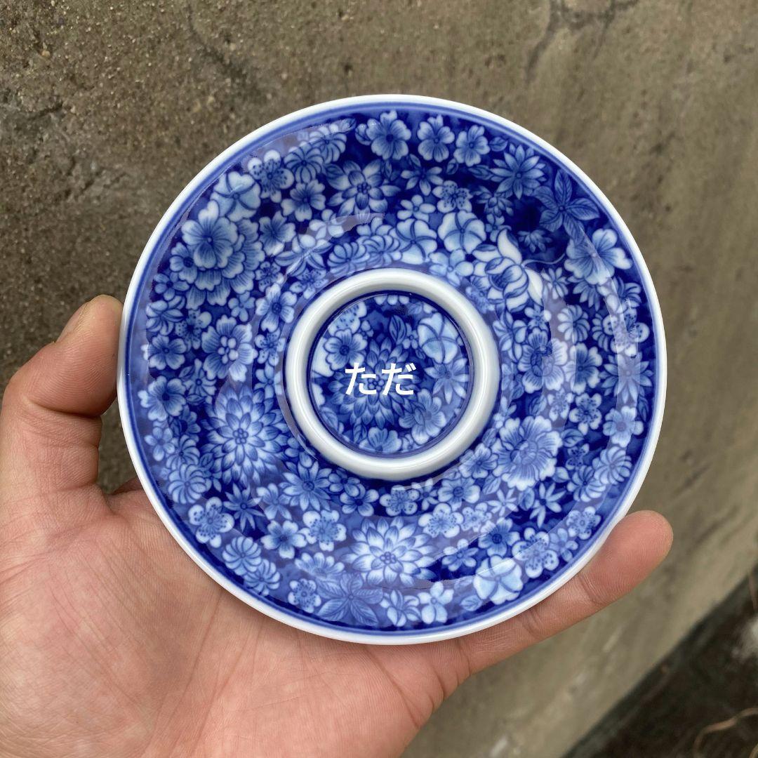 中国茶器 万花三才蓋碗 景徳镇 蓋付き茶器 飲茶食器 煎茶具 未使用品
