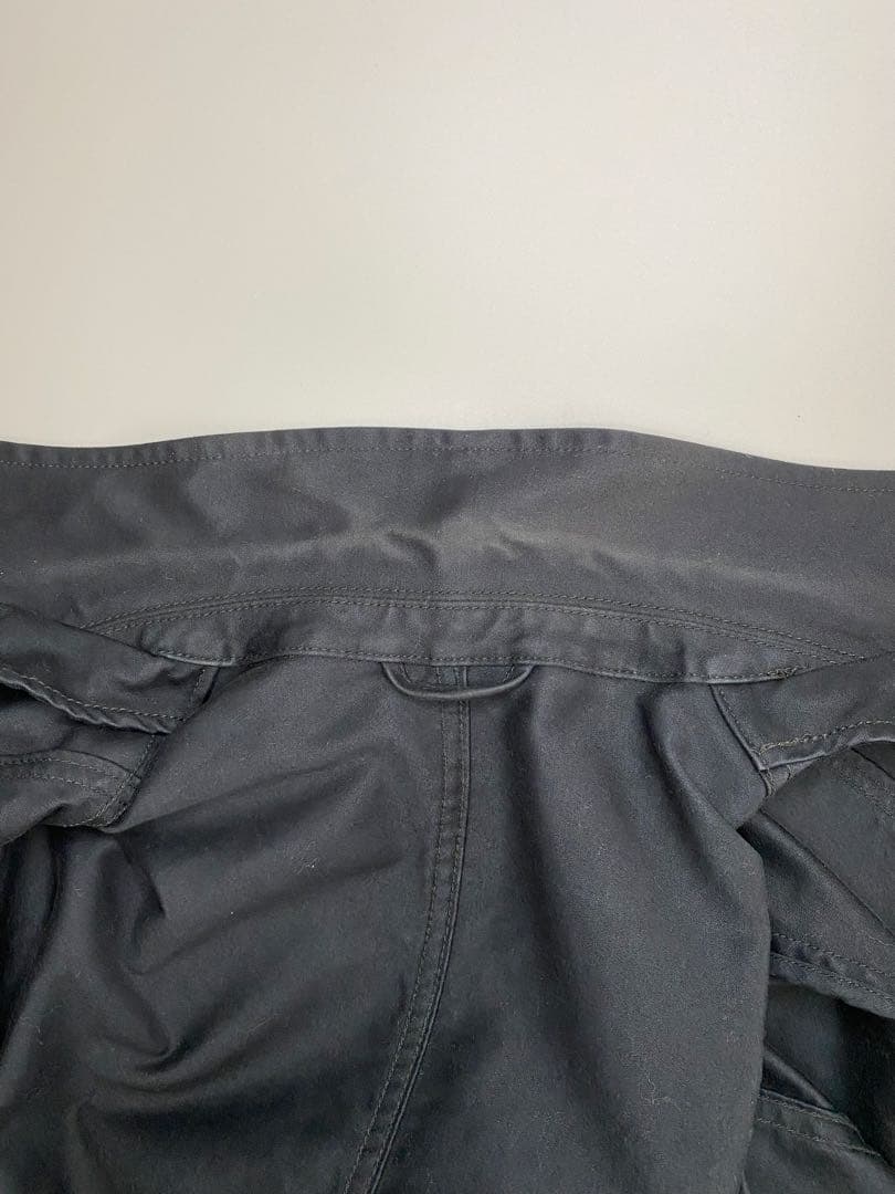 ブラックモールスキン ダブルブレスト コットンジャケットsize L