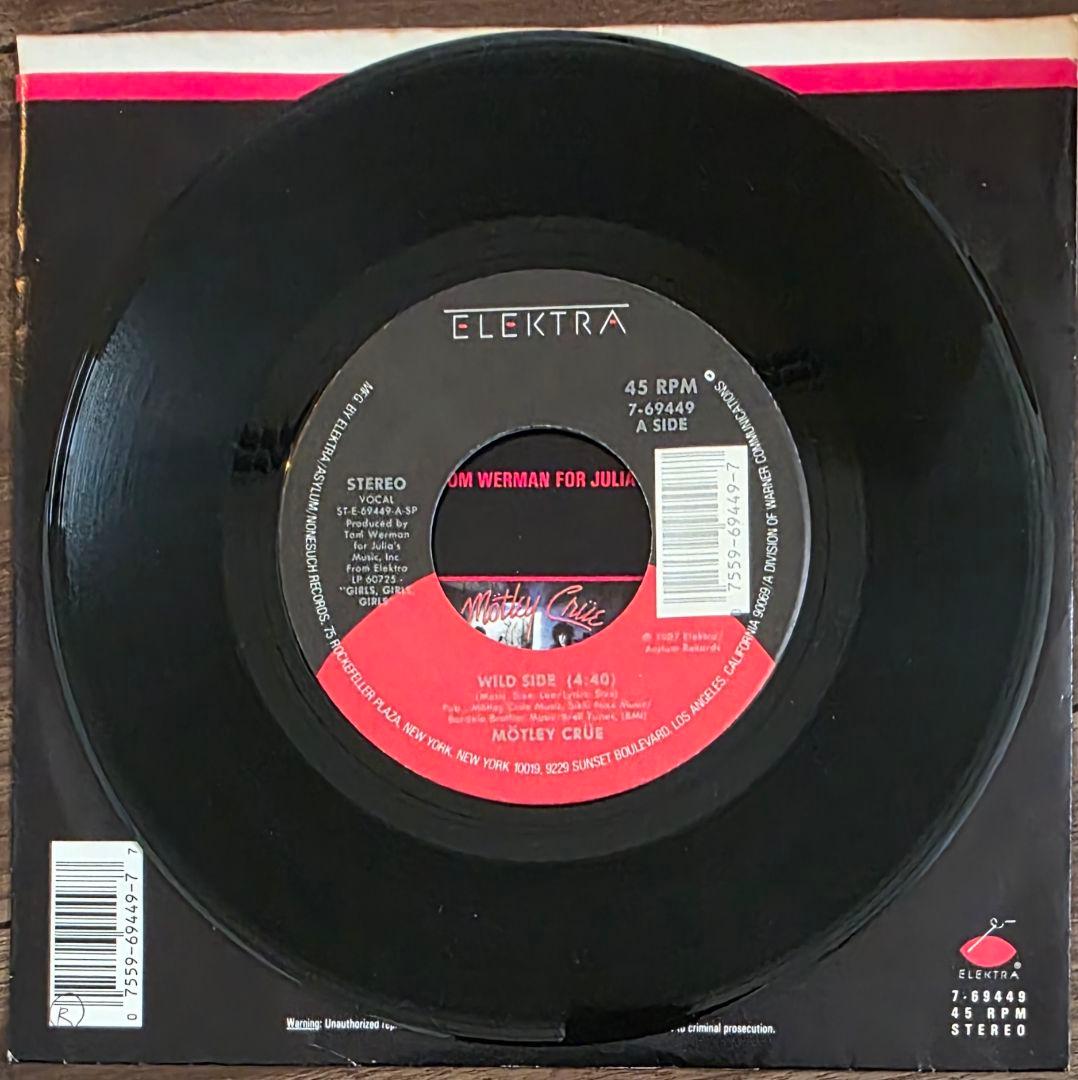 レア／Mötley Crüe Wild Side EP レコード