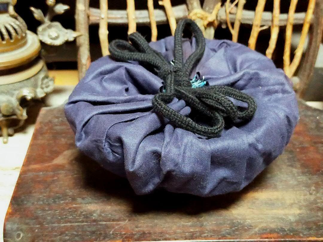 ♥古犬山　左馬　茶碗　仕覆　時代箱付き　骨董品