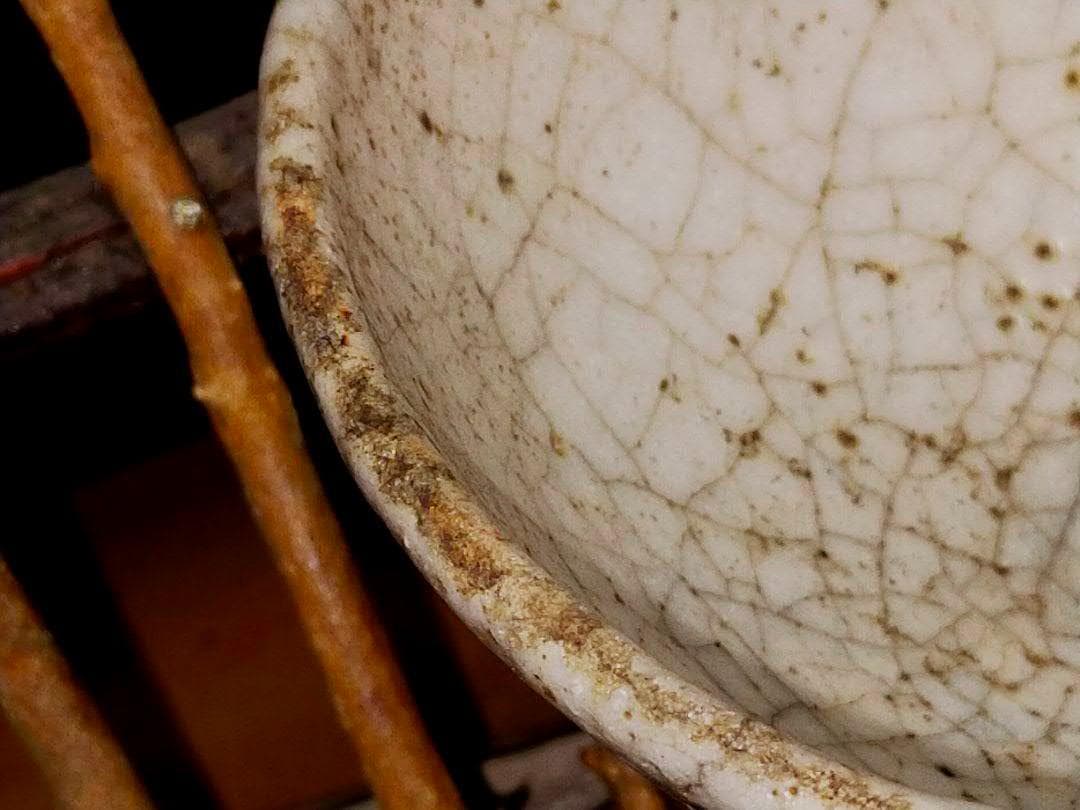 ♥古犬山　左馬　茶碗　仕覆　時代箱付き　骨董品