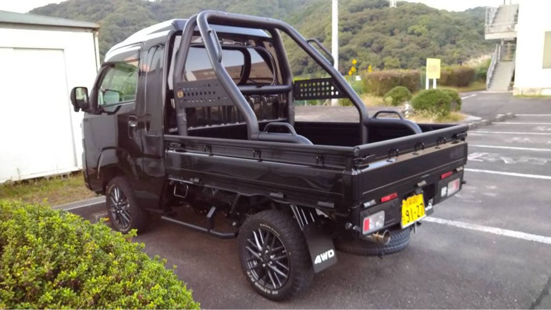 【S510P装着】ハイゼットトラック ジャンボ 社外ステンレスマフラー 4WD