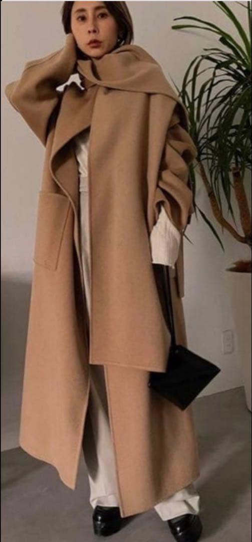 ジャケット・アウター Ameri STAND COLLAR SCARF COAT