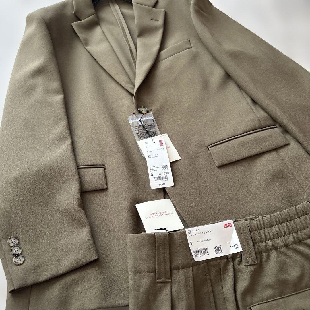 ユニクロ x マルニUNIQLOMARNIスーツセットアップジャケットSパンツS