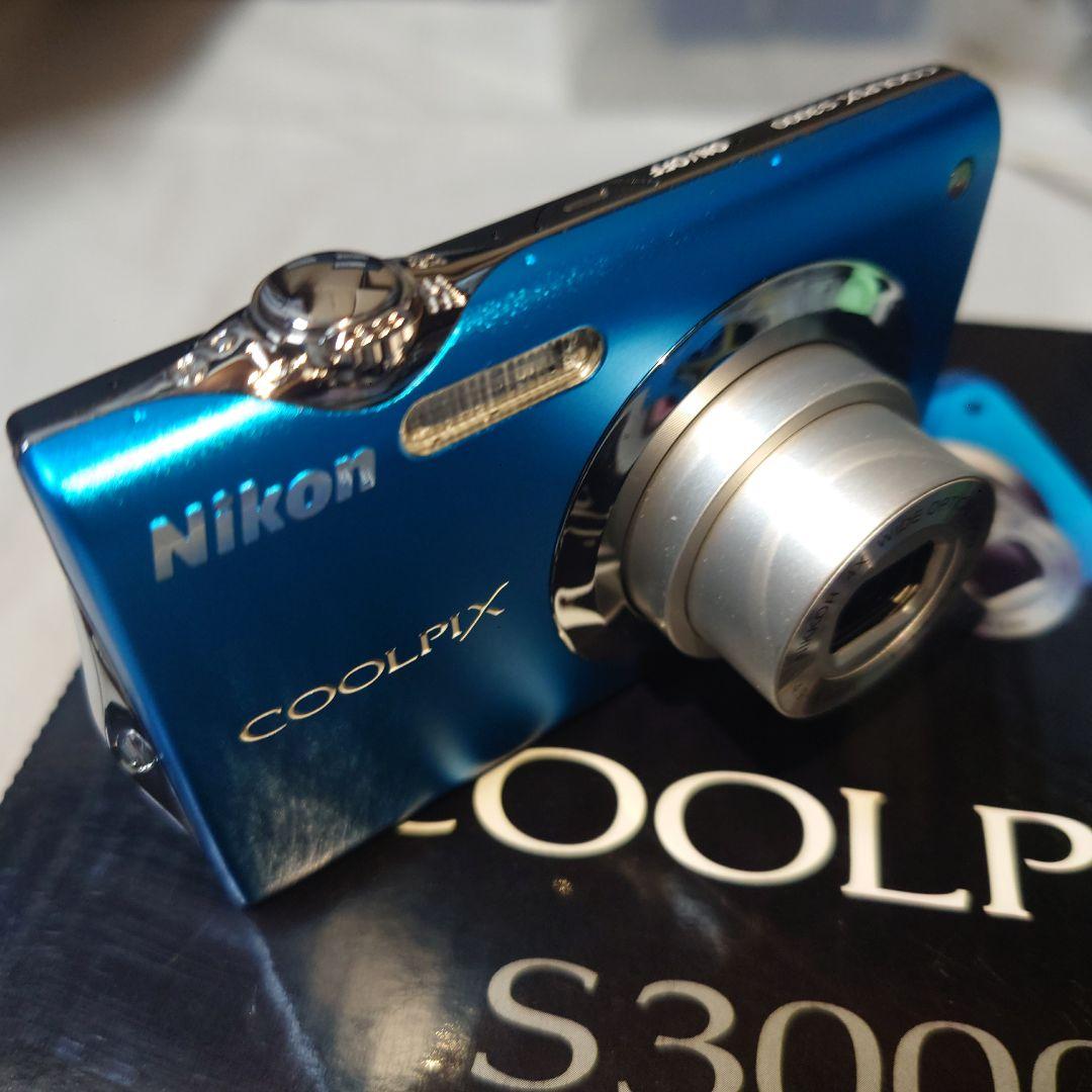 Nikon COOLPIX .S3000デジタルカメラ 青