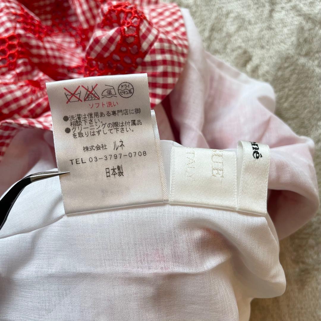 A191◾︎Rene ワンピース ギンガム フィット＆フレア TISSUE 36