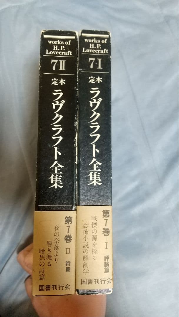 定本ラヴクラフト全集 ７−I巻、7-II巻。