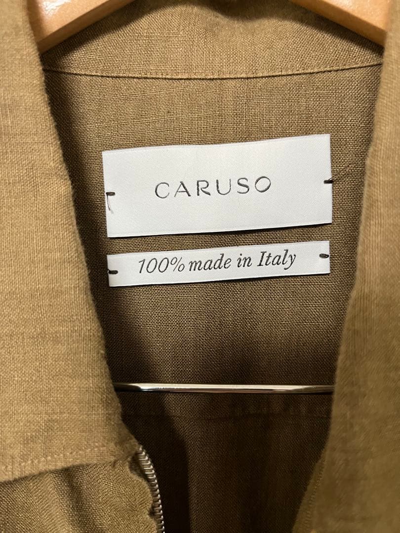 CARUSO ブラウン リネン ジャケット