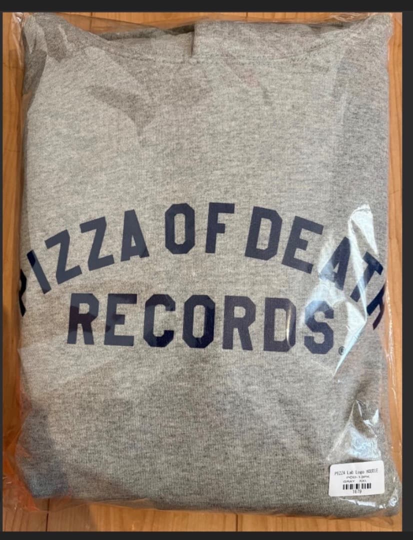 N*i様 PIZZA Lab Logo HOODIE グレー XXL
