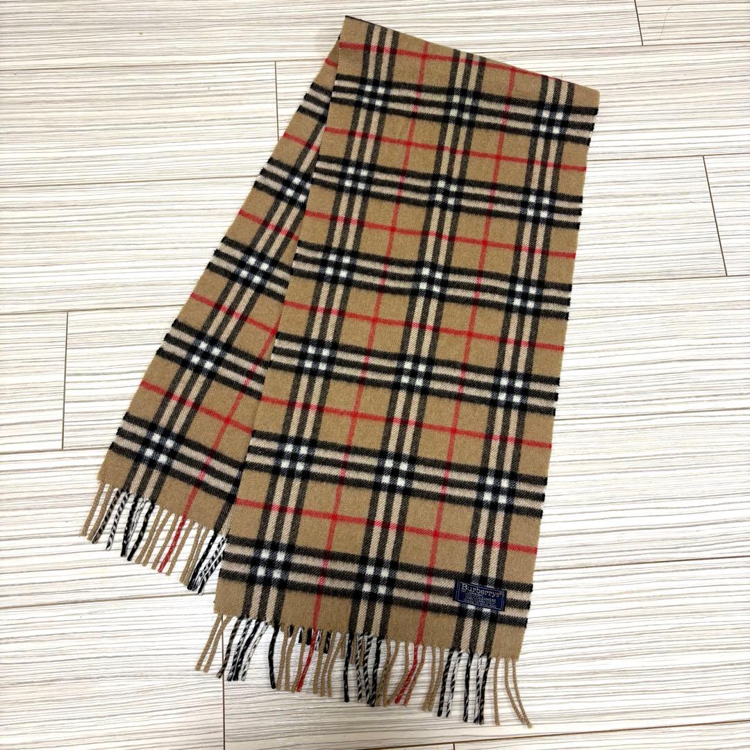 Burberrys マフラー カシミア100% ノバチェック　英国製