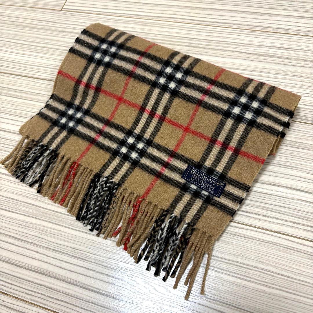 Burberrys マフラー カシミア100% ノバチェック　英国製