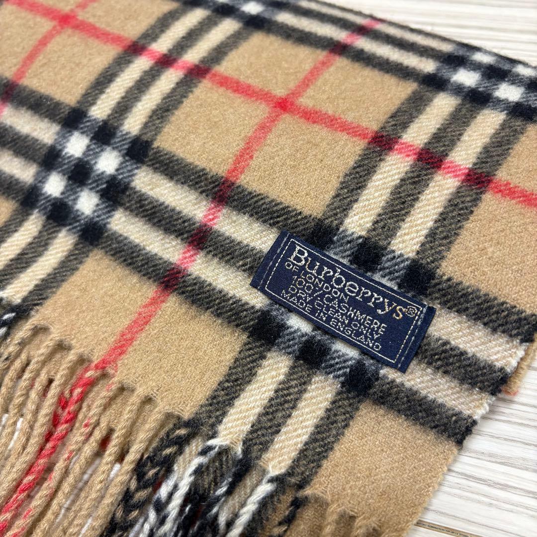Burberrys マフラー カシミア100% ノバチェック　英国製