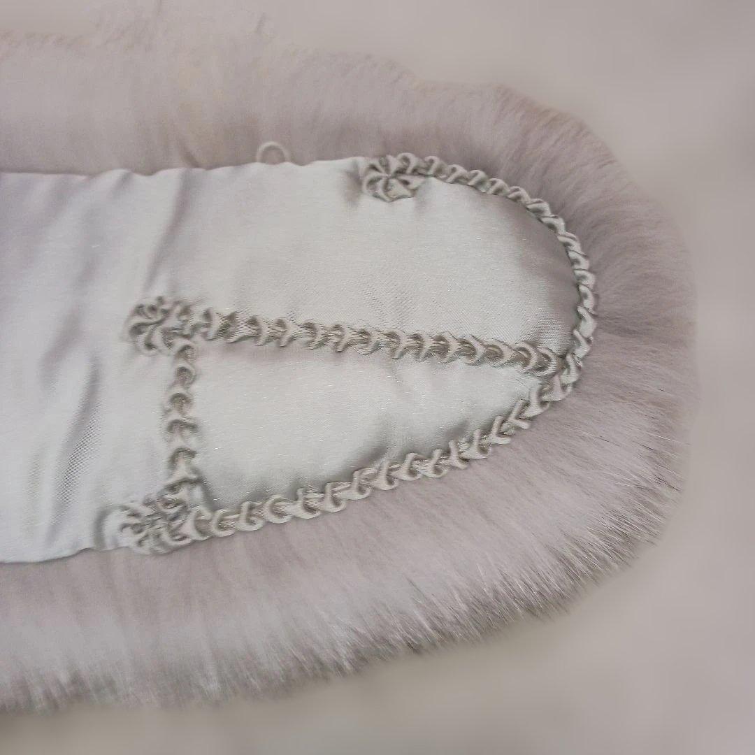 ​【美品】SAGA FURS ブルーフォックス ショール 和装・洋装兼用 銀タグ