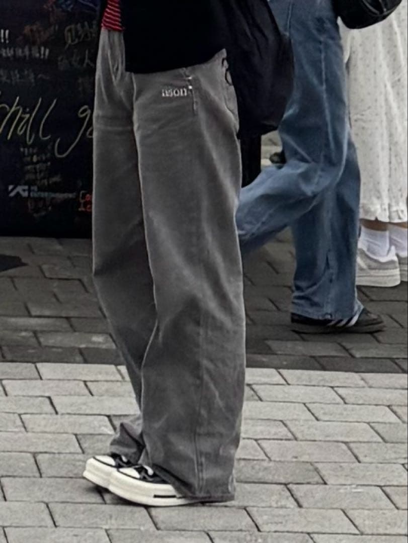 ason アズオン SMOG WIDE PANTS グレー