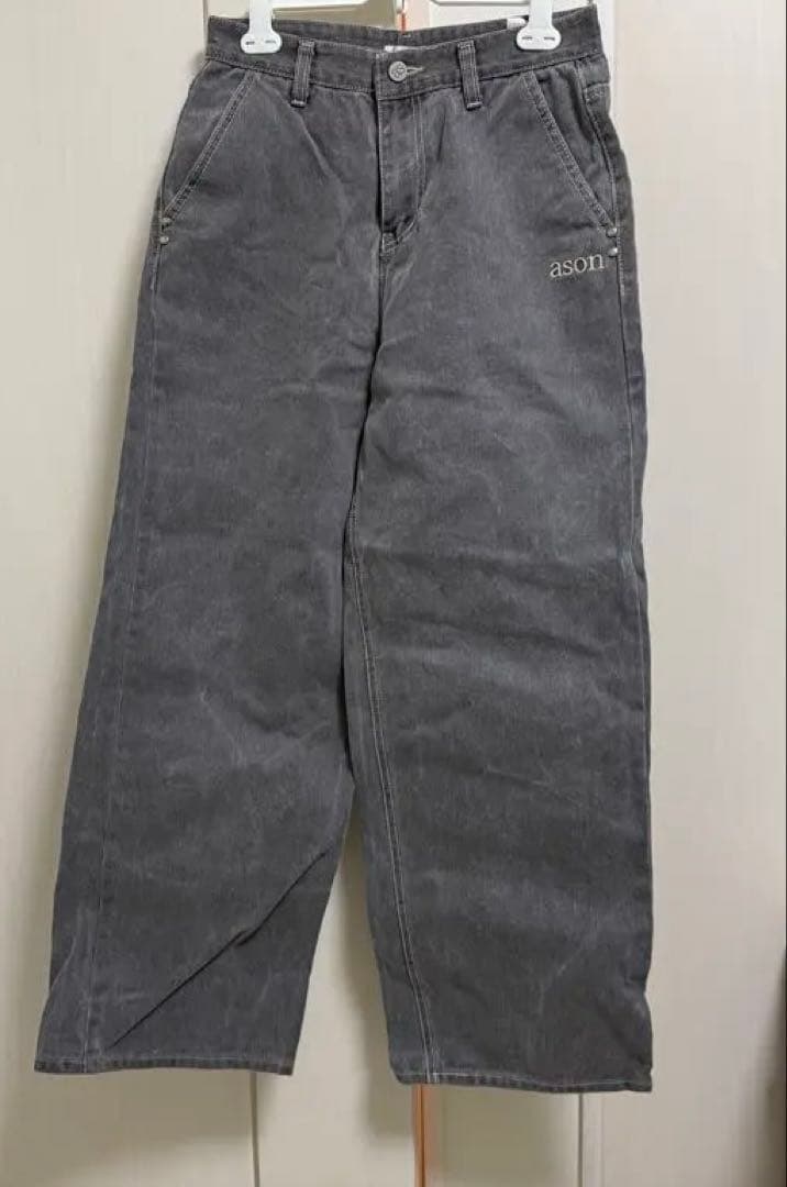 ason アズオン SMOG WIDE PANTS グレー