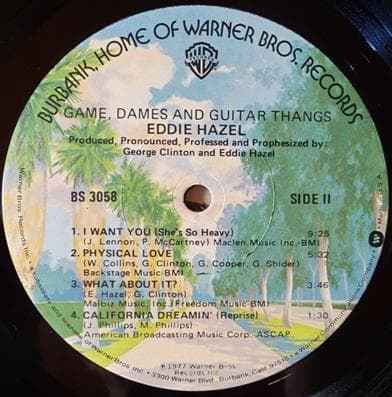 洋楽 EDDIE HAZEL/GAME DAMES AND GUITAR THANGS