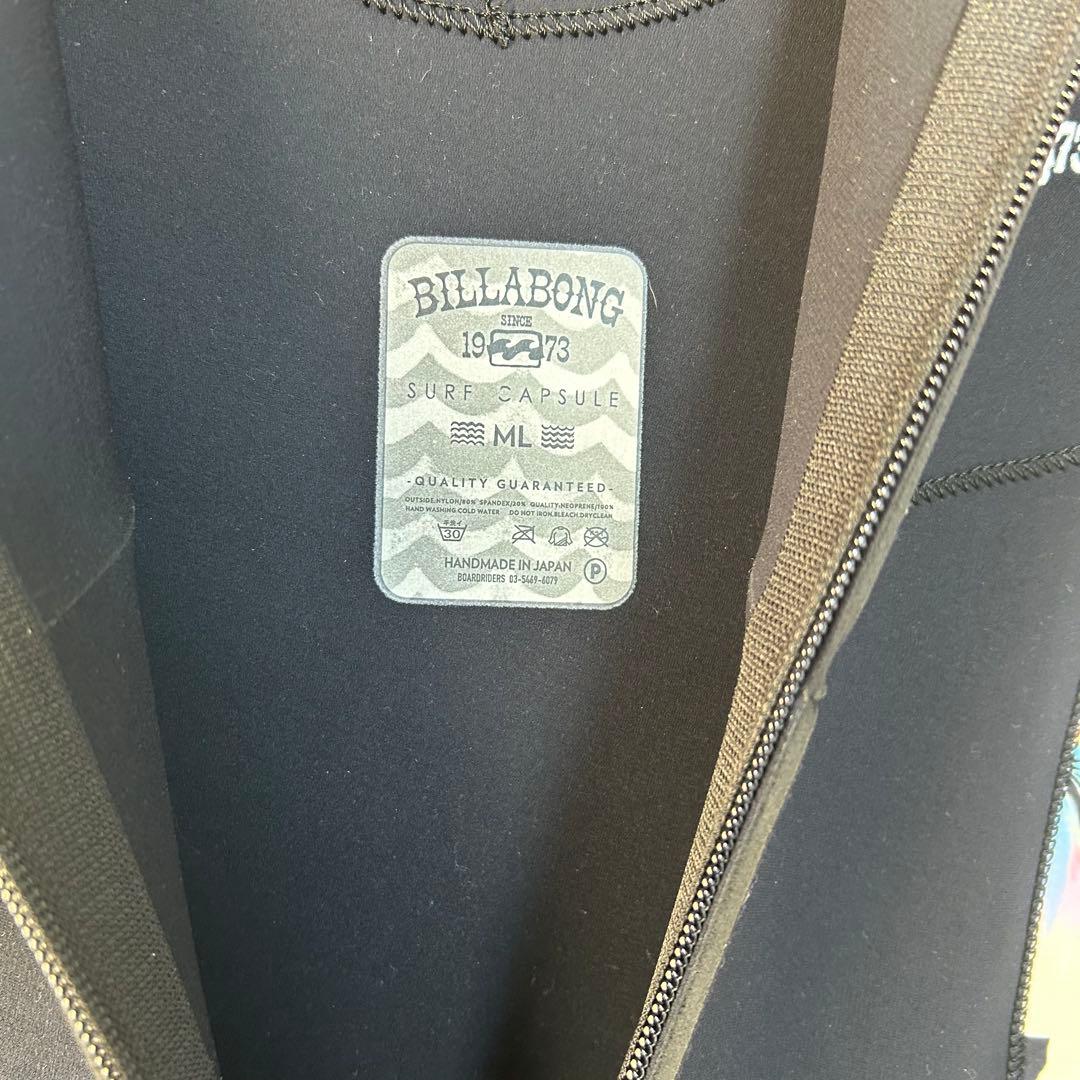 新品　 BILLABONG ビラボン フルスーツ ジャーフル　バックジップ　ML