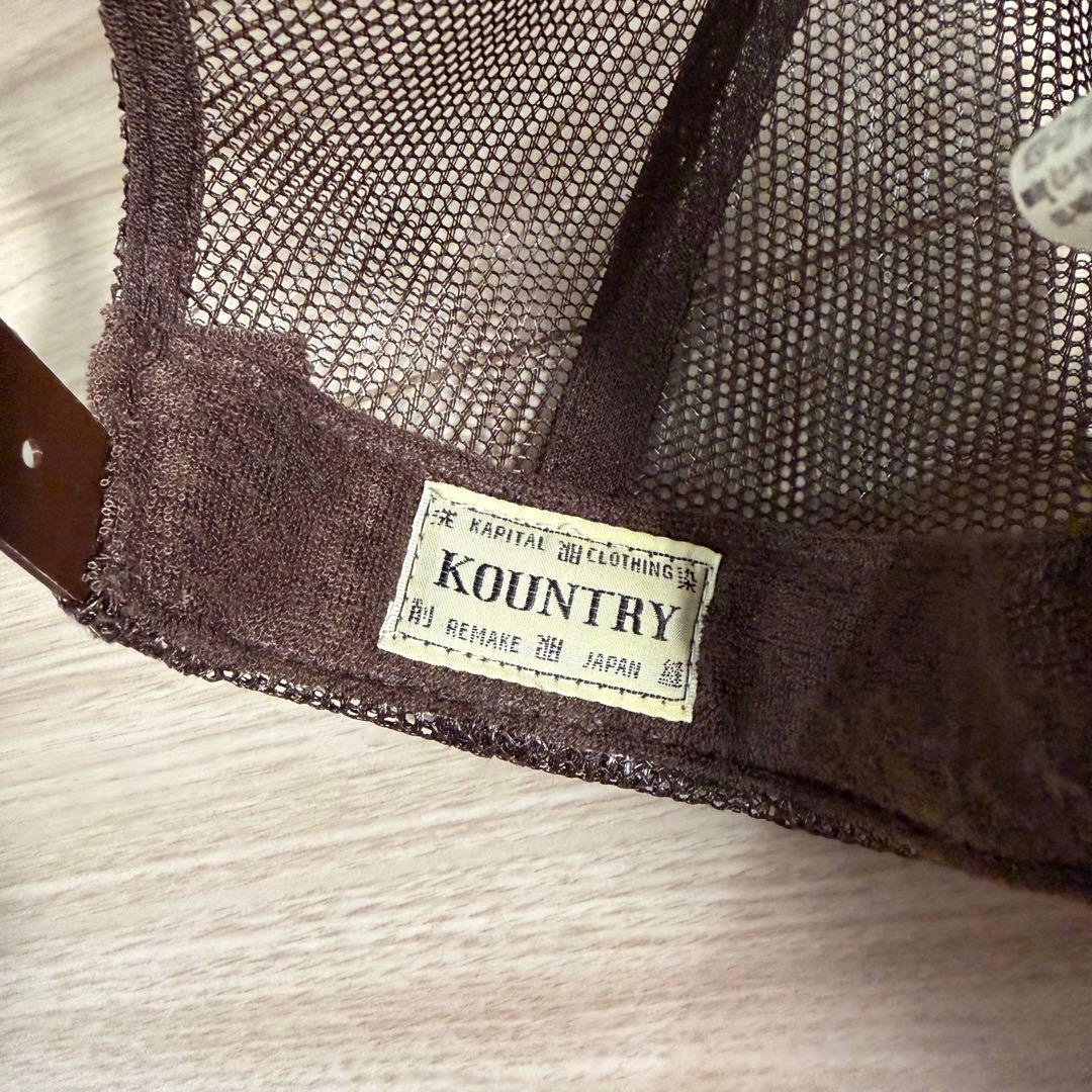 kapital キャピタル メッシュキャップ ブラウン